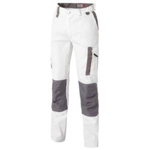 pantalon genouilleres white pro blanc