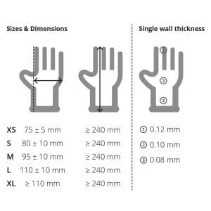 P GS002X hand size guide