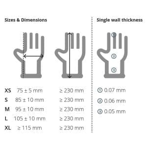 P GS007X hand size guide